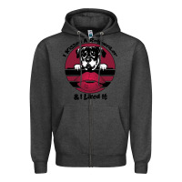 Charcoal Heather I kissed a dog and I like it Zipper Hoodie - Bettercallsaul