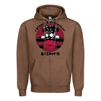 Chestnut I kissed a dog and I like it Zipper Hoodie - Bettercallsaul