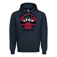 Navy I kissed a dog and I like it Zipper Hoodie - Bettercallsaul
