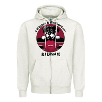 Oatmeal Heather I kissed a dog and I like it Zipper Hoodie - Bettercallsaul