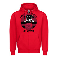 Red I kissed a dog and I like it Zipper Hoodie - Bettercallsaul