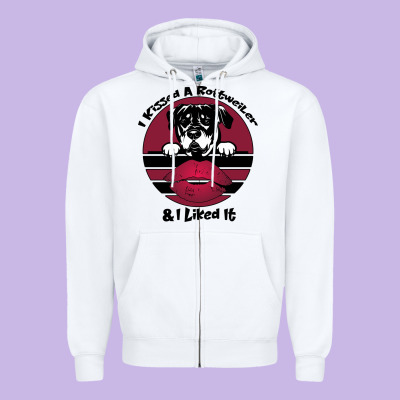 I Kissed A Dog And I Like It Zipper Hoodie Designed By Bettercallsaul