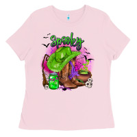 Bubblegum Pink spooky cowgirl  halloween Ladies Tee - AdoDesignShop