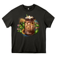 Asphalt sunflower coffee cup cactus Heavy Core Tee - JahusDesignShop
