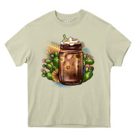 Mossy sunflower coffee cup cactus Heavy Core Tee - JahusDesignShop