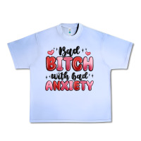 Grape Ice bad bitch with bad anxiety Urban Heavy Tee - MaliasSmallBusiness