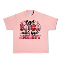 Salmon bad bitch with bad anxiety Urban Heavy Tee - MaliasSmallBusiness