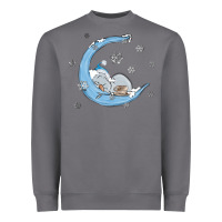 Storm snowman and moon Heavyweight Sweatshirt - MaliasSmallBusiness