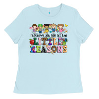Baby Blue i love my job for all the little reasons Ladies Tee - JahusDesignShop