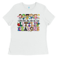 White i love my job for all the little reasons Ladies Tee - JahusDesignShop