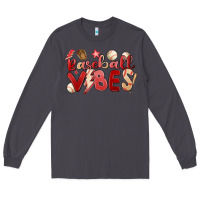 Smoke baseball vibes Long Sleeve Tee - MaliasSmallBusiness