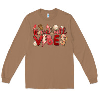 Toasted Coconut baseball vibes Long Sleeve Tee - MaliasSmallBusiness