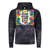 Cloud Black ı love someone with autism Vintage Hoodie - MaliasSmallBusiness