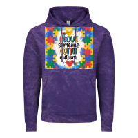 Cloud Purple ı love someone with autism Vintage Hoodie - MaliasSmallBusiness