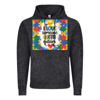 Vintage Black ı love someone with autism Vintage Hoodie - MaliasSmallBusiness