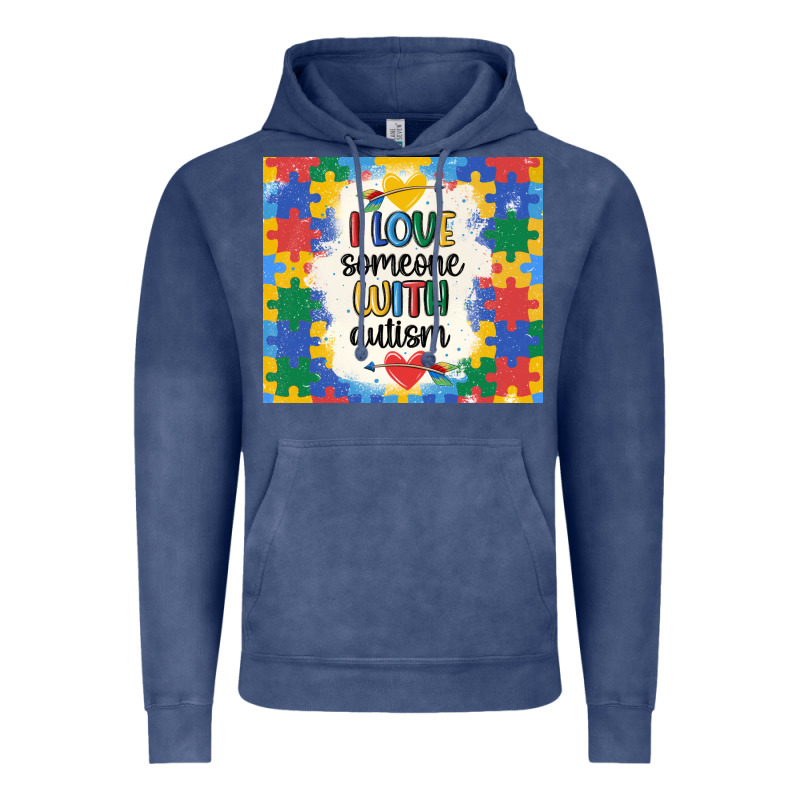 ı Love Someone With Autism Vintage Hoodie by MaliasSmallBusiness | Teevron