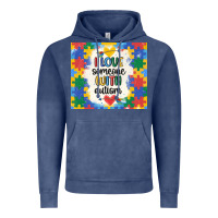 Vintage Denim ı love someone with autism Vintage Hoodie - MaliasSmallBusiness