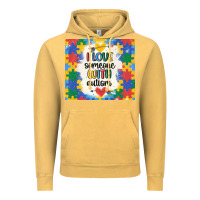 Vintage Mustard ı love someone with autism Vintage Hoodie - MaliasSmallBusiness