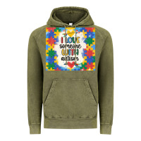 Vintage Olive ı love someone with autism Vintage Hoodie - MaliasSmallBusiness