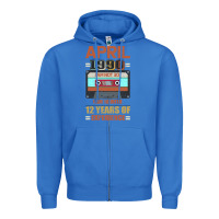 True Royal Aprıl 1990 I Am Not 30 I'm 18 With 12 Years Of Experience Zipper Hoodie - Bettercallsaul