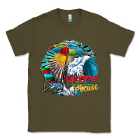 Army Green beach please Classic Tee - CowhideDigitalArt