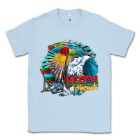 Dusty Blue beach please Classic Tee - CowhideDigitalArt