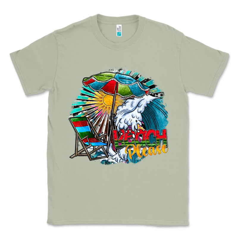 Beach Please Classic Tee by CowhideDigitalArt | Teevron