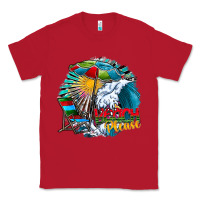 Red beach please Classic Tee - CowhideDigitalArt