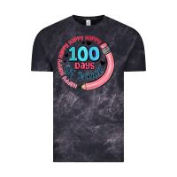Cloud Black happy 100 days of school Vintage Tee - MaliasSmallBusiness