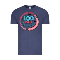 Vintage Denim happy 100 days of school Vintage Tee - MaliasSmallBusiness