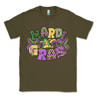 Army Green mardi gras Classic Tee - MaliasSmallBusiness