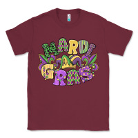Burgundy mardi gras Classic Tee - MaliasSmallBusiness
