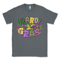 Charcoal Heather mardi gras Classic Tee - MaliasSmallBusiness