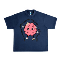 Navy brain Urban Heavy Tee - MaliasSmallBusiness