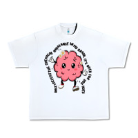 White brain Urban Heavy Tee - MaliasSmallBusiness