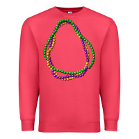 Cardinal mardi gras beads Premium Sweatshirt - CowGirlArtShop