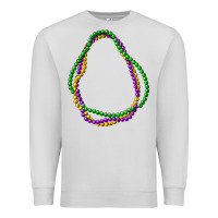 Dove Grey mardi gras beads Premium Sweatshirt - CowGirlArtShop