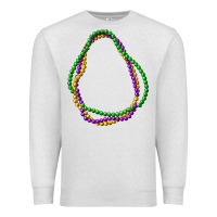 Oatmeal Heather mardi gras beads Premium Sweatshirt - CowGirlArtShop