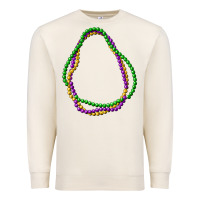 Sandshell mardi gras beads Premium Sweatshirt - CowGirlArtShop