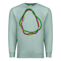 Seafoam mardi gras beads Premium Sweatshirt - CowGirlArtShop