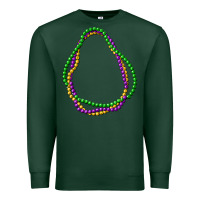 Sports Green mardi gras beads Premium Sweatshirt - CowGirlArtShop