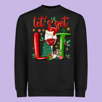 Let's Get Lit Heavyweight Sweatshirt Designed By Maliassmallbusiness