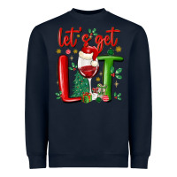 Navy let's get lit Heavyweight Sweatshirt - MaliasSmallBusiness