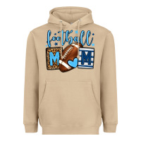 Mushroom Football mom blue team color Heavyweight Hoodie - HowdyJamesFarm