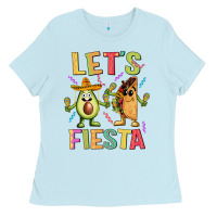 Baby Blue let's fiesta taco Ladies Tee - JahusDesignShop