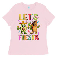 Bubblegum Pink let's fiesta taco Ladies Tee - JahusDesignShop