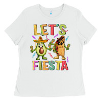White let's fiesta taco Ladies Tee - JahusDesignShop