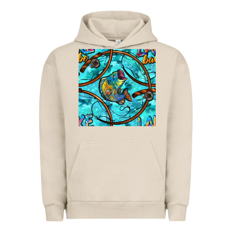 Lake Babe And Fish With Camouflage Seamless Pattern Urban Hoodie by BundleAndBundleShop | Teevron