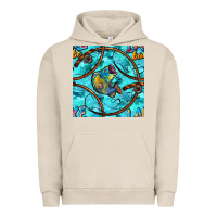 Pigment French Oak Lake Babe And Fish With Camouflage Seamless Pattern Urban Hoodie - BundleAndBundleShop