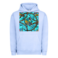 Pigment Grape Ice Lake Babe And Fish With Camouflage Seamless Pattern Urban Hoodie - BundleAndBundleShop
